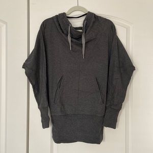 Lululemon size 4 cowl neck hoodie grey,